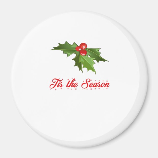 Imã Merry Christmas Mistletoe (Frente)