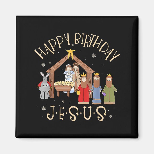 Imã Merry Christmas Tee Uni-christian Family Group Chi (Frente)