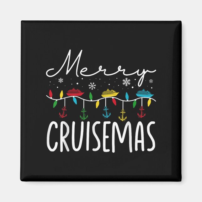 Imã Merry Cruisemas Christmas Family Cruisin Funny Cru (Frente)