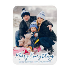 Ímã Merry Everything Happy Always Modern Trendy Blue