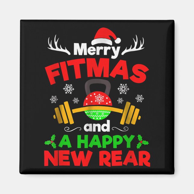 Imã Merry Fitmas And A Happy New Year  (Frente)