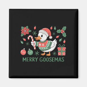 Imã Merry Goosemas Ganso de Natal Boné de Papai Noel L