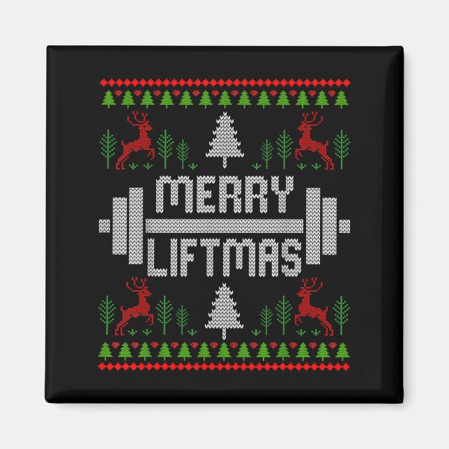 Imã Merry Liftmas - Trainer Ugly Style Christmas  (Frente)