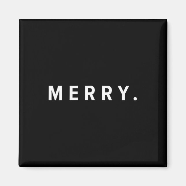 Imã Merry. Minimalist Christmas Dry Humor Streetwear A (Frente)
