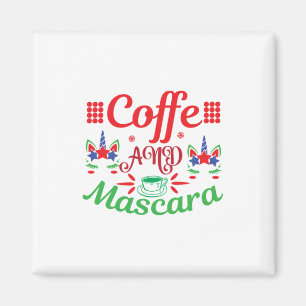 Imã Merry Xmas Cafeine E Mascara