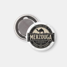 Merzouga Sahara Passeio de Camelo Emblema Vintage