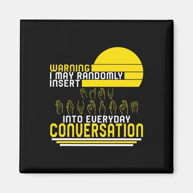 Imã Mês da Consciência Asl Inserir Aleatoriamente Comm (Frente)