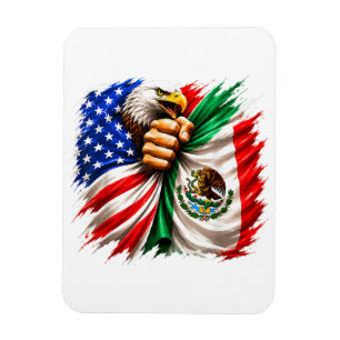 Ímã Mês da Herança Hispânica Bandeira EUA México