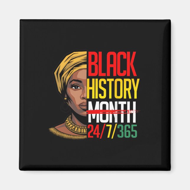 Imã Mês da História Negra 247365 Orgulho da Melanina A (Frente)
