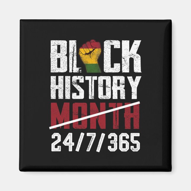 Imã Mês da História Negra 247365 Presentes Afro-Americ (Frente)