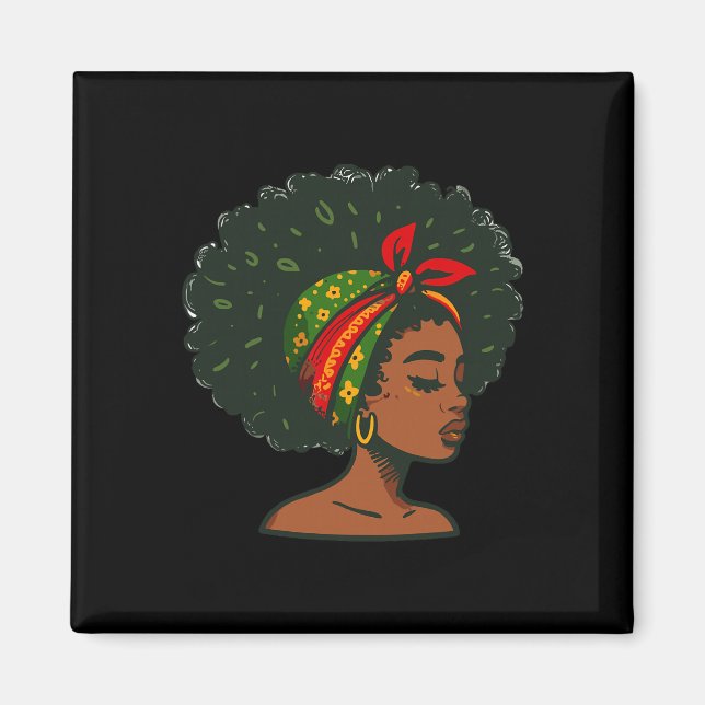 Imã Mês da História Negra Afro-Americana do Juneteenth (Frente)