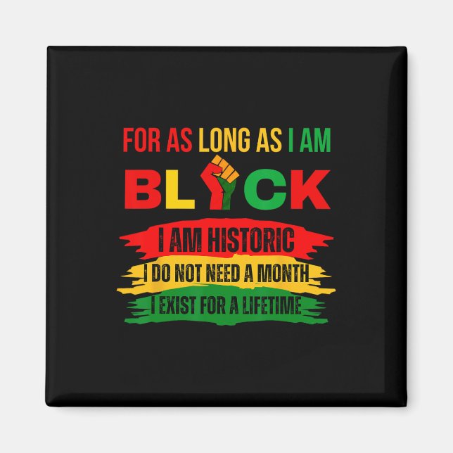 Imã Mês Da História Negra Enquanto Eu Sou Primo Negro (Frente)