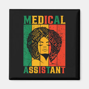 Imã Mês da História Negra Instantâneo Médico Afro-Amer