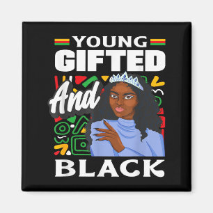 Imã Mês da História Negra Jovem Talentoso E Negro