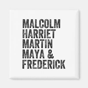 Imã Mês da História Negra Malcolm Harriet Martin Maya