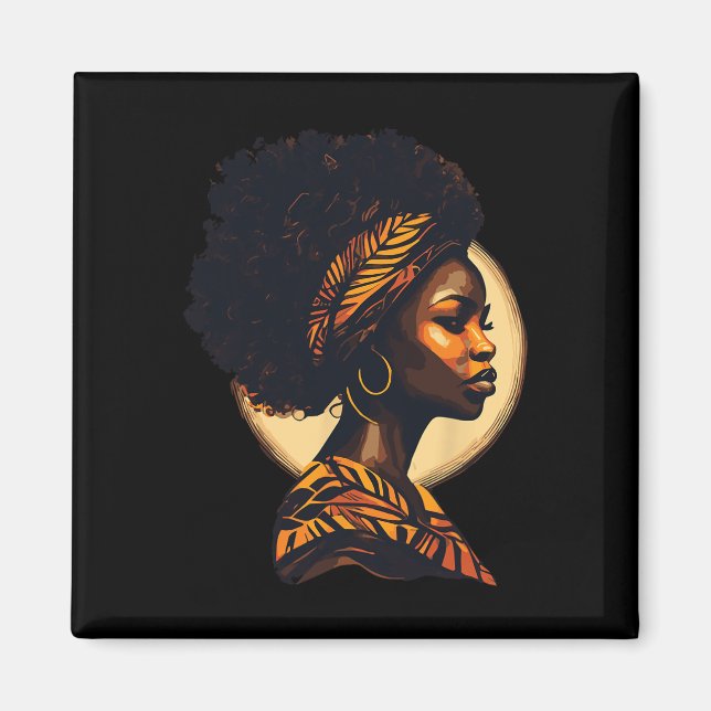 Imã Mês da História Negra - Mulher Africana (Frente)