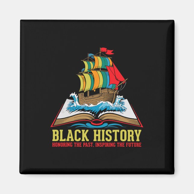 Imã Mês da História Negra Orgulhosa Cultura Afro-Ameri (Frente)