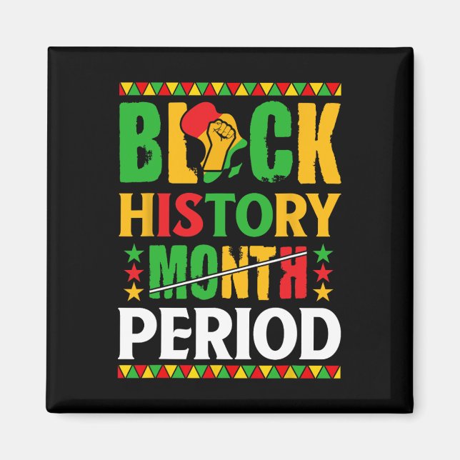 Imã Mês da História Negra Período Mulheres Afro-Americ (Frente)
