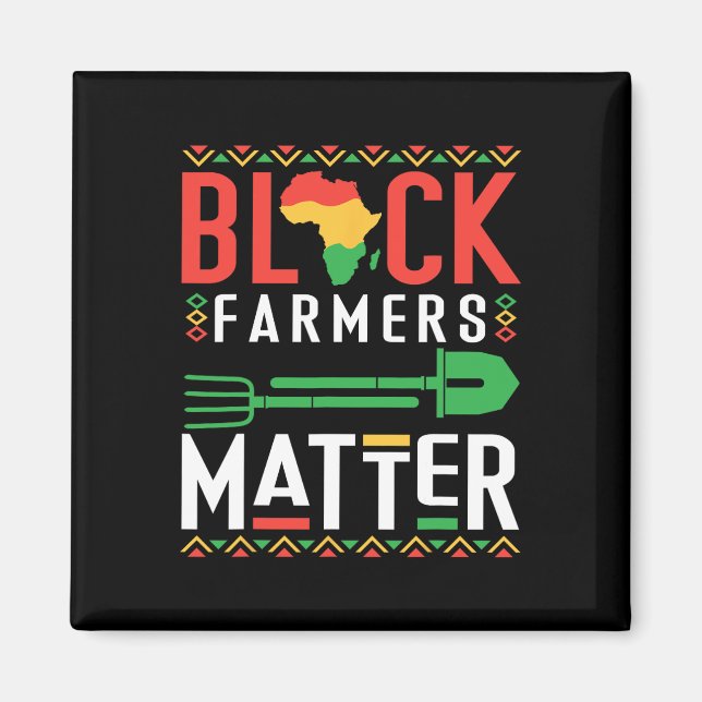 Imã Mês da História Negra Problema dos Agricultores Af (Frente)