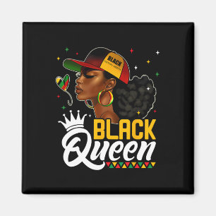 Imã Mês da História Negra Rainha Negra De Chapéu Melan