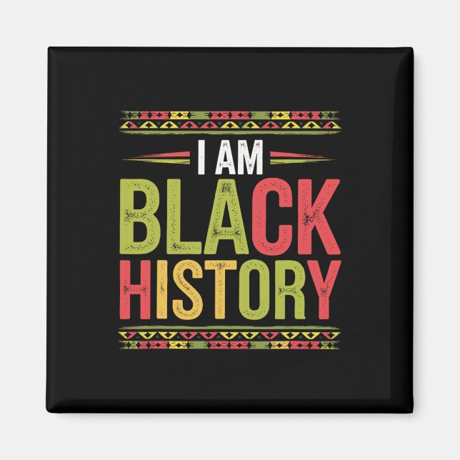 Imã Mês da História Negra Raízes Africanas Afro-Americ (Frente)