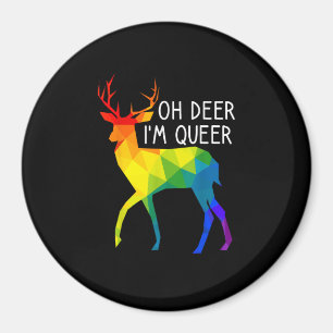 Imã Mês de Celebração do Orgulho LGBTQ Veado Oh Queer