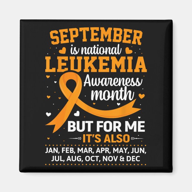 Imã Mês de Consciência da Leucemia (Frente)