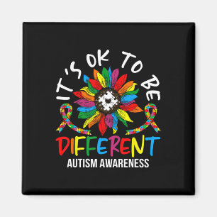 Imã Mês De Consciência Do Autismo De Girassol Para Aut