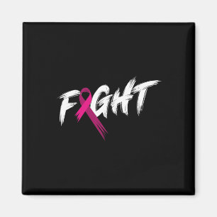 Imã Mês de consciência do câncer de mama Fight Vintage