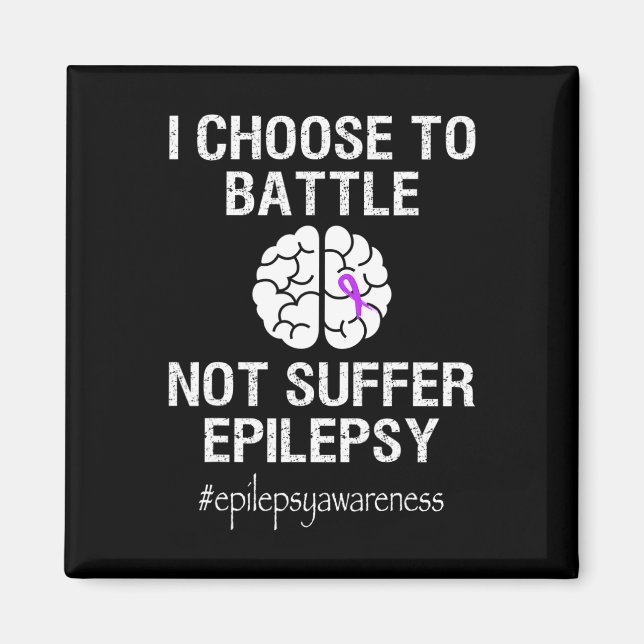 Imã Mês de Conscientização sobre Epilepsia Eu Escolho  (Frente)