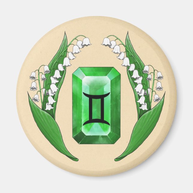 Imã Mês de Nascimento May Gemini (Frente)