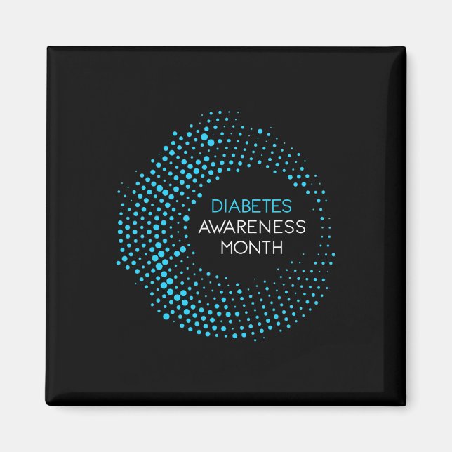 Imã Mês de Sensibilização para os Diabetes T1 e T2 (Frente)