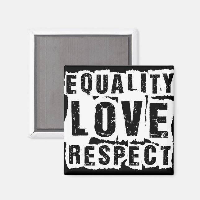 Imã Mês do Orgulho de Igualdade e Respeito (Front/Back)