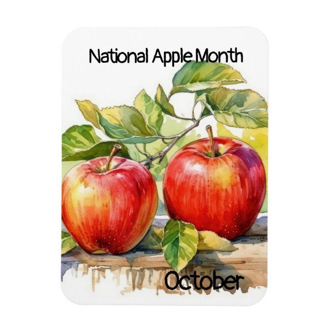 Ímã Mês Nacional da Apple de outubro (Vertical)