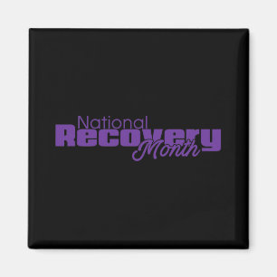 Imã Mês Nacional de Recuperação - Logotipo Roxo