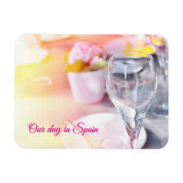 Ímã Mesa de casamento sob luz solar quente