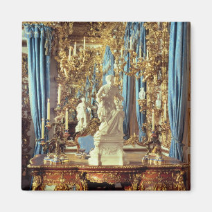 Imã Mesa de escrita e estátua de Louis XV