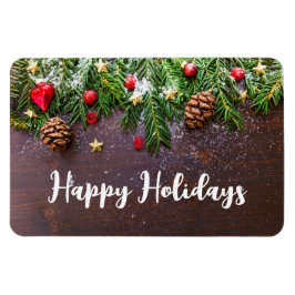 Ímã Mesa de Natal russa com pinheiro e neve