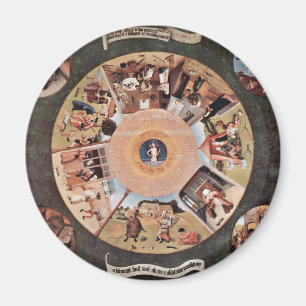 Imã Mesa dos pecados mortais., por Hieronymus Bosch (B