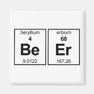 Imã Mesa periódica da cerveja
