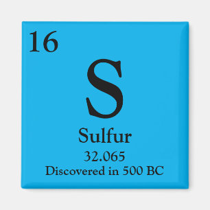 Imã Mesa periódica de enxofre