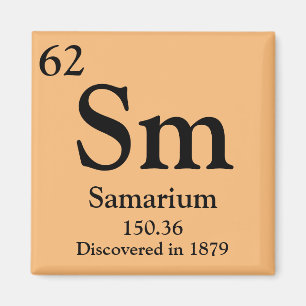 Imã Mesa periódica de Samarium