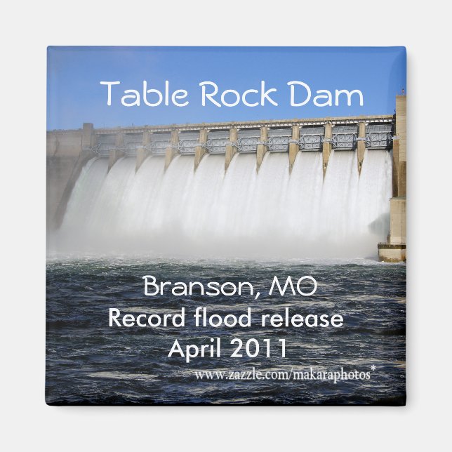 Imã Mesa Rock Dam Branson Magnet - personalizar (Frente)