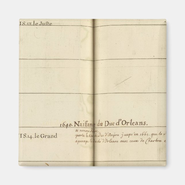 Imã Mesas genealógica, França (Frente)