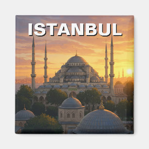 Imã Mesquita azul de Istambul na Turquia