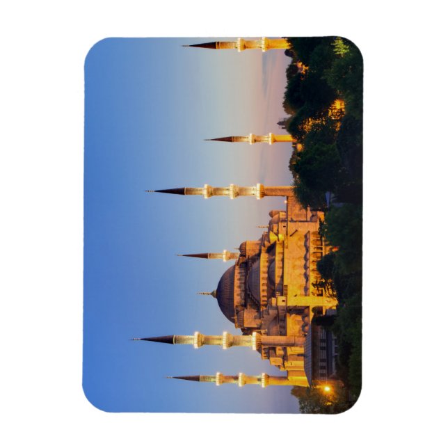 Ímã Mesquita Azul no Iluminado (Vertical)