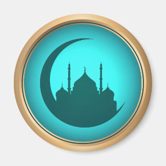 Imã Mesquita fundo redondo Magnet