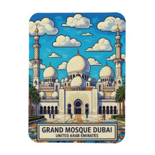 Ímã Mesquita Grand Dubai UAE Viagem