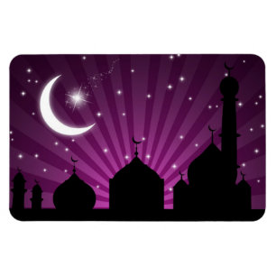 Ímã Mesquita Silhuette Purple Night - Magnet Flexível