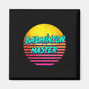 Imã Mestre de Badminton Retro dos Anos 80